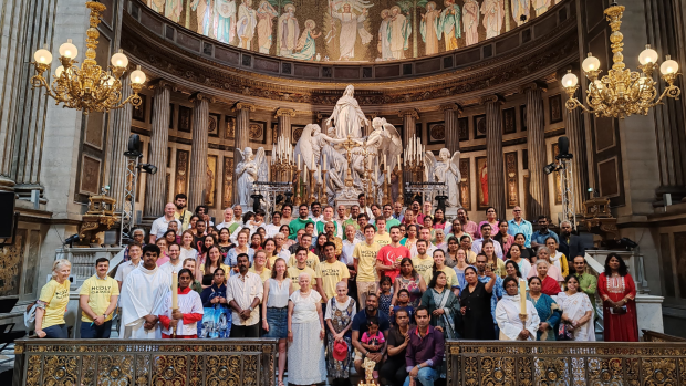 messe tamoul à l'eglise de la Madeleine, juillet 2024